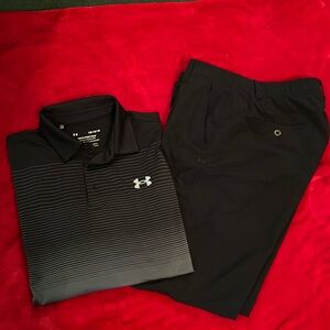 Under Amour men’s golf outfitt
Pants 34x32. Shirt L